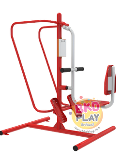 เครื่องออกกำลังกายกลางแจ้งผู้ใหญ่,อุปกรณ์นั่งดันขา-บาร์ยกตัว ,ลานกีฬาอเนกประสงค์ สวนสาธารณะ ,เทศบาล,หมู่บ้าน,ผลิตในไทย, สั่งทำตามสีที่ต้องการได้ ขนาด 60 x 100 x150 ซม.