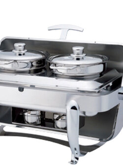 หม้อซุปคู่แบบเหลี่ยม