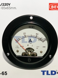 พาแนลมิเตอร์ แบบเข็ม ขนาด 60A ขนาด 65x65 mm. รุ่น BO-65 พร้อมอุปกรณ์ยึด Panel Meter ตัววัดความถี่ไฟฟ้า (Analog Frequency Panel Meter)