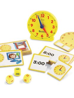 ชุดกิจกรรมเรียนรู้เวลา IQ ของเล่น, ของเล่นเด็ก, จิ๊กซอว์, ตัวต่อ, จับคู่เวลา , ของเล่นเสริมพัฒนาการ ,สื่อการสอน