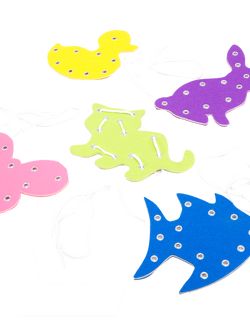 ชุดร้อยเชือก สัตว์ต่างๆ ของเล่นเสริมพัฒนาการ ,ของเล่นเสริมทักษะ,ของเล่นเด็ก, สื่อการสอนอนุบาล