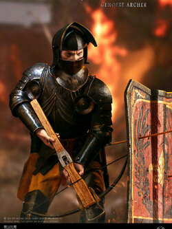 [สั่งจอง]POP COSTUME EE01 1/6 : The Evolution of Europe - Battle of Crécy 1346 French mercenaries-- Genoese crossbowmen Captain