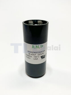 คาปาซิเตอร์สตาร์ท 36-43uf 330v ใช้กับ ปั๊มน้ำบาดาล, ปั๊มซัมเมอร์ส(ซัมเมิส), Franklin , คาปาซิเตอร์, START CAPACITOR ยี่ห้อ BMI