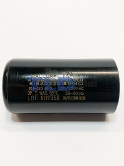 คาปาซิเตอร์สตาร์ท 161-193uf 220v ใช้กับ ปั๊มน้ำบาดาล, ปั๊มซัมเมอร์ส(ซัมเมิส), Franklin , คาปาซิเตอร์, START CAPACITOR ยี่ห้อ Mallory