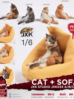 [สั่งจอง] JXK studio JXK033 A/B/C/D : 1/6 Cat + sofa