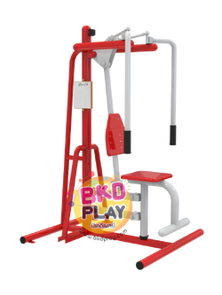 เครื่องออกกำลังกายกลางแจ้งผู้ใหญ่ , บริหารแขน-หน้าอก-หัวไหล่ (แบบยกน้ำหนักตัว), ลานกีฬาอเนกประสงค์ ,สวนสาธารณะ ,เทศบาล ,หมู่บ้าน ,ผลิตในไทย ,สั่งทำตามสีที่ต้องการได้ ขนาด 60 x100 x160 ซม.