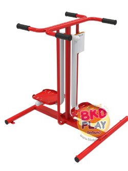 เครื่องออกกำลังกายกลางแจ้งผู้ใหญ่,บริหารขา-สะโพก (แบบแกว่งตัวคู่),ลานกีฬาอเนกประสงค์ ,สวนสาธารณะ ,เทศบาล ,หมู่บ้าน ,ผลิตในไทย ,สั่งทำตามสีที่ต้องการได้ ขนาด 60 x 100 x 120 ซม.