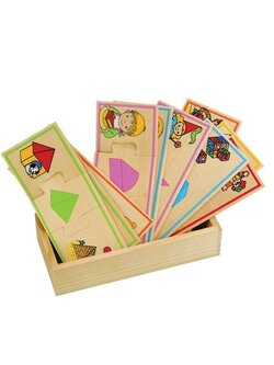 การ์ดต่อจำแนกรูปทรงเรขาคณิต,ของเล่น,ชุดเรือโนอา,ของเล่นไม้,จิ๊กซอว์,ของเล่นเสริมทักษะการเรียนรู้, ของเล่นเสริมพัฒนาการเด็กอนุบาล, สื่อการสอนปฐมวัย, พร้อมส่ง