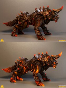 [สั่งจอง]Fish Toys D20 Studio : Lava Wolf (22 cm)