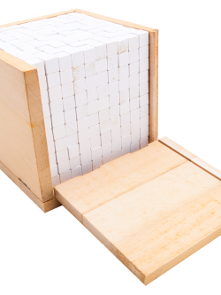 ลูกบาศก์ 1000, ของเล่นไม้, ของเล่นเสริมพัฒนาการ, ของเล่นเด็กอนุบาล, สื่อการสอนเด็กอนุบาล,มอนเตสซอรี่ ,montessori, สื่อการสอนประถม