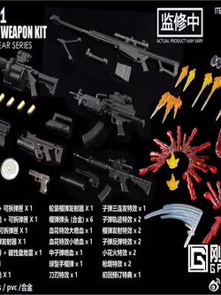 [สั่งจอง] G-PROJECT GP01 1/12 : Weapon pack (for mafex soldier)