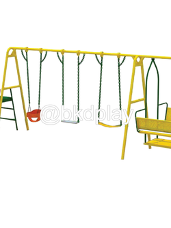 รวมชิงช้ากับสไลเดอร์คลื่น เครื่องเล่นสนามเหล็ก ,ชิงช้า,สไลเดอร์, เครื่องเล่นสนามกลางแจ้ง ของเล่นเด็ก,เครื่องเล่นโรงเรียน,งานสั่งผลิต 10-20 วัน ขนาด 150 x 550 x 200 ซม.