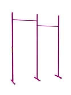 บริหารแขน-หัวไหล่ 2 ระดับ (แบบบาร์โหน) เครื่องออกกำลังกายกลางแจ้ง สั่งผลิตตามสีที่ต้องการได้