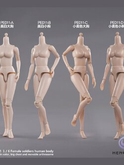 [สั่งจอง]HENG TOYS PE011 1/6 : Female soldiers human body
