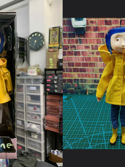 [พร้อมส่ง]Neca 7""- Coraline - Bendy Fashion Doll - Rain Coat"