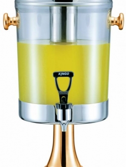 เครื่องจ่ายน้ำผลไม้ ขนาดความจุ 8 ลิตร ขาทอง