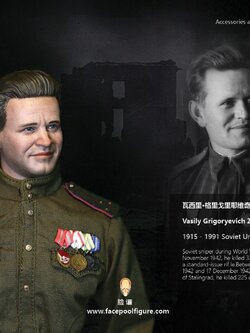 [พร้อมส่ง] Facepoolfigure FP-H-006 1/6 Vasily Headsculpt