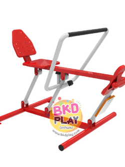 เครื่องออกกำลังกายกลางแจ้งผู้ใหญ่,บริหารแขน-หน้าท้อง (แบบดึงกรรเชียง), ลานกีฬาอเนกประสงค์ ,สวนสาธารณะ ,เทศบาล ,หมู่บ้าน ,ผลิตในไทย ,สั่งทำตามสีที่ต้องการได้ ขนาด 60 x 140 x 100 ซม.