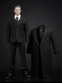 [สั่งจอง][Costume]ชุดสูทโค้ทยาว คุณพ่อบ้านผู้ภักดี คมเข้ม สมชายชาตรี (เฉพาะชุด) POPTOYS X11 1/6 style series Housekeeper Dress Suit-Loyal guardians