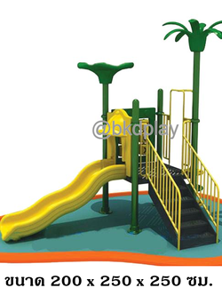เครื่องเล่นสนามกลางแจ้ง ชุดเครื่องเล่นเด็ก BA-28 มี 1 รางสไลเดอร์ และชุดเกม XO 1 ชุด,ครุภัณฑ์สนามเด็กเล่น,งบสพฐ,outdoor Playground,ผลิตในไทย