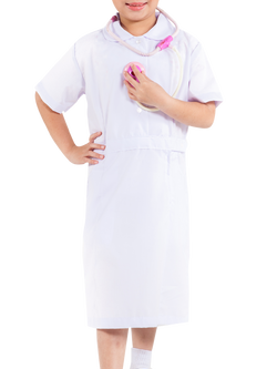 01313 เครื่องแบบพยาบาล พร้อมหมวก ของเล่นเสริมทักษะ,ของเล่นเด็ก, สื่อการสอนอนุบาล