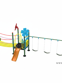 ชุดหอสะพานแขวนชิงช้ายางสไลด์ 70, เครื่องเล่นสนามกลางแจ้ง , เครื่องเล่นสนามแบบเหล็ก,ชิงช้า,สไลเดอร์,OutdoorPlayground, ราคาโรงงาน สินค้าสั่งผลิต 10-20 วัน