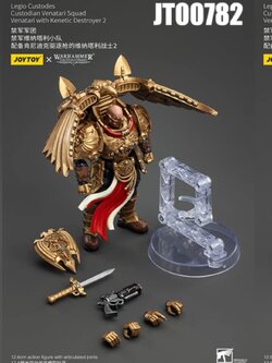 [พร้อมส่ง]Joy toy 1/18 : Legio Custodes --- Custodian Venatari Squad ----- JT00782 : with Kenetic Destroyer 2