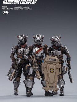 [สั่งจอง]JOYTOY 82011081 1/18 SKELETON FORCES HELL’S FIFTH COMPANY