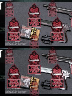 [สั่งจอง]DAMTOYS EF024/025 1/6 Set 50 Desert Eagle DESERT EAGLE FIREARMS SERIES Black/Silver