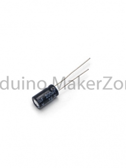 Capacitor 220μF 16V. (Pack 10) ตัวเก็บประจุ 220 ไมโครฟารัด 16 โวลต์ (แพ็ค 10)