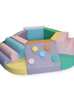 ชุดปีนป่ายหกเหลี่ยมรวมบ่อบอล ภูเขานุ่มนิ่ม, บ่อบอลนุ่ม เบาะนุ่ม ของเล่นเสริมพัฒนาการ สินค้าราคาโรงงาน Soft play, indoorplayground เครื่องเล่นสนามในร่ม Kid Zone