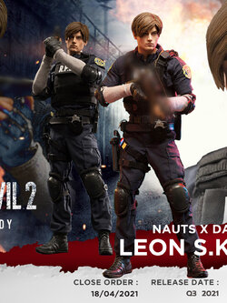 [สั่งจอง]NAUTS x DAMTOYS DMS030 1/6 : RESIDENT EVIL 2 - LEON S.KENNEDY (Reproduction)