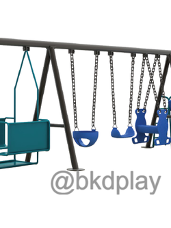 ชุดรวมชิงช้ากับสไลเดอร์ เครื่องเล่นสนามเหล็ก ,ชิงช้า,สไลเดอร์, เครื่องเล่นสนามกลางแจ้ง ของเล่นเด็ก,เครื่องเล่นโรงเรียน,งานสั่งผลิต 10-20 วัน