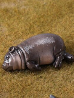 [สั่งจอง]JXK JXK268 : Baby Hippopotamus Figurine: MooDeng 3