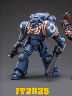 [พร้อมส่ง]Joy toy 1/18----- Space Marines- JT2825 : Ultramarines Outriders Brother Catonus