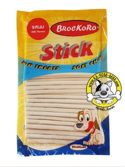 Brockoro สติ๊ก ไก่เส้นนิ่ม รสนม แพค 500 กรัม