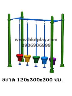 บาร์ปีนป่ายแป้นลูกกลม ทางเดินฝึกทรงตัว เครื่องเล่นสนามกลางแจ้ง เครื่องเล่นสนามเหล็ก สั่งผลิต