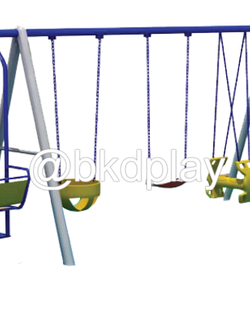 ชิงช้ารวมและสไลเดอร์คลื่น เครื่องเล่นสนามเหล็ก ,ชิงช้า,สไลเดอร์, เครื่องเล่นสนามกลางแจ้ง ของเล่นเด็ก,เครื่องเล่นโรงเรียน,งานสั่งผลิต 10-20 วัน ขนาด 150 x 590 x 200 ซม.