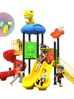 เครื่องเล่นสนามกลางแจ้ง-ในร่มชุดไดโนเสาร์สไลเดอร์หรรษา กับผองเพื่อนแสนรัก,กระดานลื่น, ของเล่น,ครุภัณฑ์สนามเด็กเล่น, สพฐ,โครงการโรงเรียนประชารัฐ playground,สไลเดอร์,ของเล่นเสริมพัฒนาการ,เครื่องเล่นสนาม, สนามเด็กเล่น สำเนา