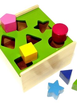 กล่องหยอดบล็อค , ของเล่นไม้, ของเล่นเสริมพัฒนาการ, ของเล่นเด็กอนุบาล, สื่อการสอนเด็กอนุบาล วัสดุและสี ปลอดภัยต่อเด็ก มีมาตรฐาน มอก. ตามที่ สพฐ. กำหนด