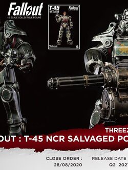 [สั่งจอง]ThreeZero X Bethesda 3Z0177 1/6 Fallout : T-45 NCR Salvaged Power Armor