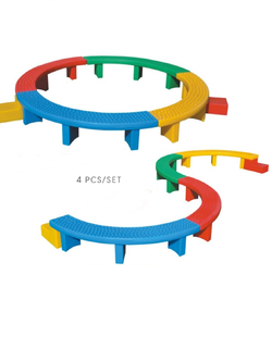 ทางเดินวิบาก ทางเดินทรงตัวพลาสติก 4 ชิ้น,ฝึกเคลื่อนไหว, ของเล่นเสริมพัฒนาการ พร้อมส่ง