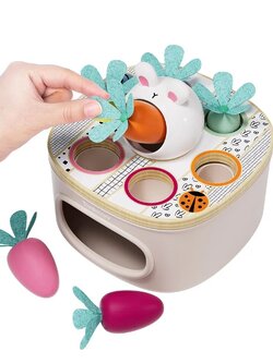 เกมป้อนแครอทกระต่าย,ของเล่น,อาหาร,กระต่าย,หยอดบล็อกของเล่นเสริมทักษะการเรียนรู้, ของเล่นเสริมพัฒนาการเด็กอนุบาล, สื่อการสอนปฐมวัย, พร้อมส่ง