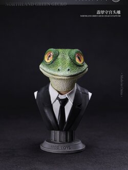 [สั่งจอง]MOSTOYS MS2402 1/6 : Northland Green Gecko Head Sculpture