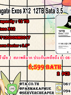 Seagate Exos X12 12 TB SED 512e SATA ST12000NM0017