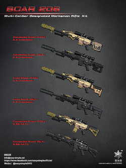 [สั่งจอง] Easy&Simple 06025 SCAR 20S Multi Caliber DMR Kit