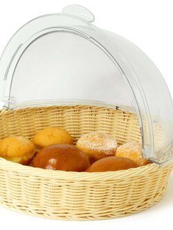 ตะกร้าใส่ขนมปังพร้อมฝาครอบสไลด์