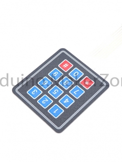 Membrane 4x3 Matrix Keypad ปุ่มกด 4x3