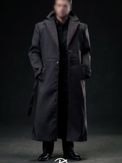 [พร้อมส่ง] Kento Studio K006 1/6 : Black coat set with body