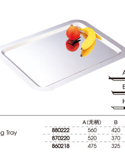 ถาดสแตนเลสทรงเหลี่ยม มี 3 ขนาด